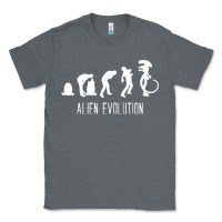 Charcoal Heather alien evolution Classic Tee - artisFamous
