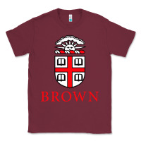 Burgundy brown university Classic Tee - artisFamous