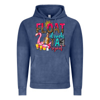 Vintage Denim float drink tan repeat Vintage Hoodie - AdoDesignShop