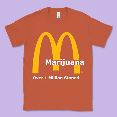 Marijuana Over 1 Million Stoned Classic Tee Designed By Artisfamous