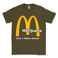 Army Green marijuana over 1 million stoned Classic Tee - artisFamous