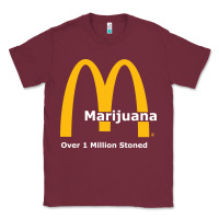 Burgundy marijuana over 1 million stoned Classic Tee - artisFamous