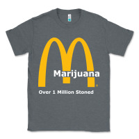 Charcoal Heather marijuana over 1 million stoned Classic Tee - artisFamous