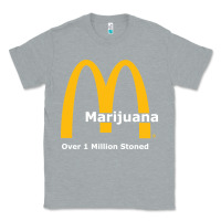 Heather Grey marijuana over 1 million stoned Classic Tee - artisFamous