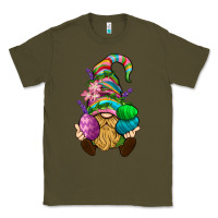 Army Green Easter Holding Eggs Gnome Classic Tee - BundleAndBundleShop