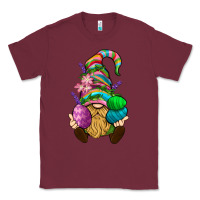 Burgundy Easter Holding Eggs Gnome Classic Tee - BundleAndBundleShop