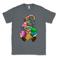 Charcoal Heather Easter Holding Eggs Gnome Classic Tee - BundleAndBundleShop