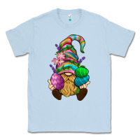 Dusty Blue Easter Holding Eggs Gnome Classic Tee - BundleAndBundleShop