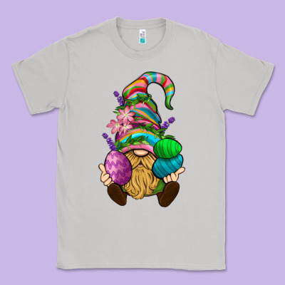Easter Holding Eggs Gnome Classic Tee Designed By Bundleandbundleshop