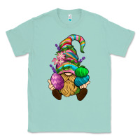Seafoam Easter Holding Eggs Gnome Classic Tee - BundleAndBundleShop