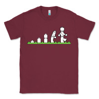 Burgundy lego Classic Tee - artisFamous
