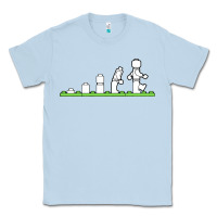 Dusty Blue lego Classic Tee - artisFamous