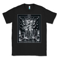 Black hecate tarot card triple moon goddess witch wiccan pagan Classic Tee - artisFamous