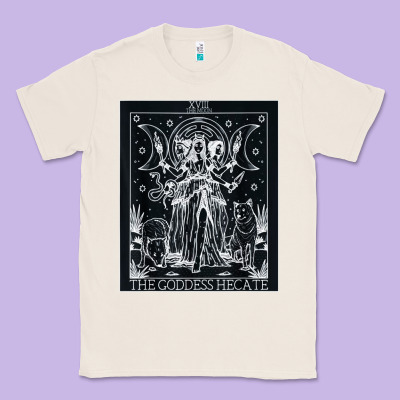 Hecate Tarot Card Triple Moon Goddess Witch Wiccan Pagan Classic Tee Designed By Artisfamous