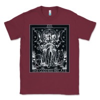 Burgundy hecate tarot card triple moon goddess witch wiccan pagan Classic Tee - artisFamous