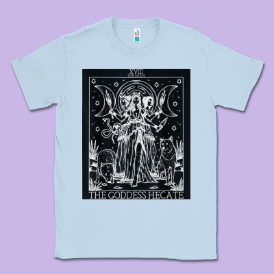 Hecate Tarot Card Triple Moon Goddess Witch Wiccan Pagan Classic Tee Designed By Artisfamous