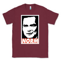 Burgundy norm macdonald Classic Tee - artisFamous
