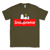 Army Green snoopreme Classic Tee - artisFamous