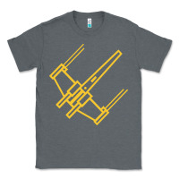 Charcoal Heather x wing starfighter Classic Tee - artisFamous