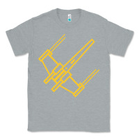 Heather Grey x wing starfighter Classic Tee - artisFamous