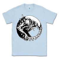 Dusty Blue xenomorph Classic Tee - artisFamous