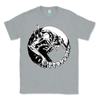 Heather Grey xenomorph Classic Tee - artisFamous