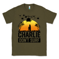 Army Green summer vacation charlie don't surf Classic Tee - artisFamous