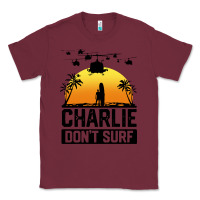 Burgundy summer vacation charlie don't surf Classic Tee - artisFamous