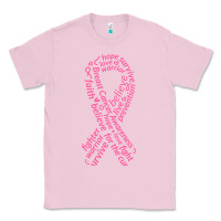 Bubblegum Pink Pink Ribbon Classic Tee - artisFamous