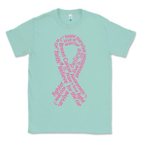 Seafoam Pink Ribbon Classic Tee - artisFamous