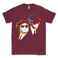 Burgundy blues brothers Classic Tee - artisFamous