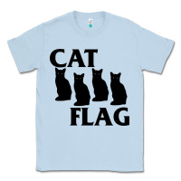 Dusty Blue cat flag Classic Tee - artisFamous