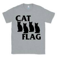 Heather Grey cat flag Classic Tee - artisFamous