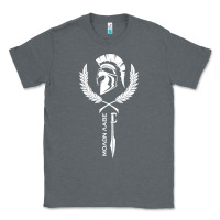 Charcoal Heather sparta krieger fitness   molon labe Classic Tee - artisFamous