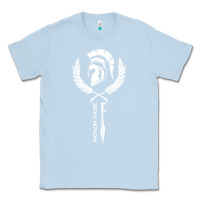 Dusty Blue sparta krieger fitness   molon labe Classic Tee - artisFamous