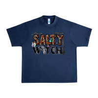Navy salty witch Urban Heavy Tee - CowhideDigitalArt