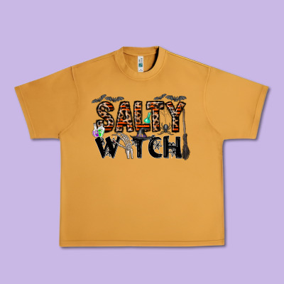 Salty Witch Urban Heavy Tee Designed By Cowhidedigitalart