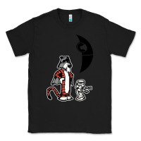 Black hobbes and calvin Classic Tee - artisFamous
