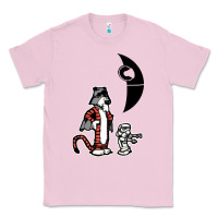 Bubblegum Pink hobbes and calvin Classic Tee - artisFamous