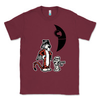 Burgundy hobbes and calvin Classic Tee - artisFamous