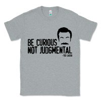 Heather Grey be curious not judgemental Classic Tee - artisFamous