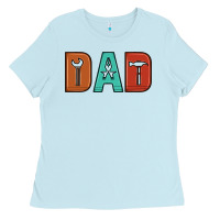 Baby Blue dad Ladies Tee - Artiststas