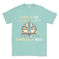 Seafoam child of god woman of faith warrior of christ Classic Tee - artisFamous