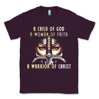 Plum child of god woman of faith warrior of christ Classic Tee - artisFamous