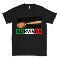 Black funny wooden spoon survivor Classic Tee - artisFamous