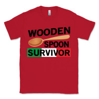 Red funny wooden spoon survivor Classic Tee - artisFamous