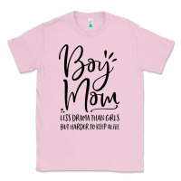 Bubblegum Pink boy mom less drama than girls but harder to Classic Tee - artisFamous