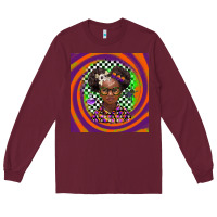 Burgundy halloween african girl Long Sleeve Tee - BarkalooDesign