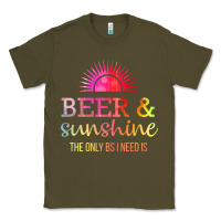 Army Green the only bs i need is beer sunshine Classic Tee - artisFamous