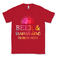 Red the only bs i need is beer sunshine Classic Tee - artisFamous